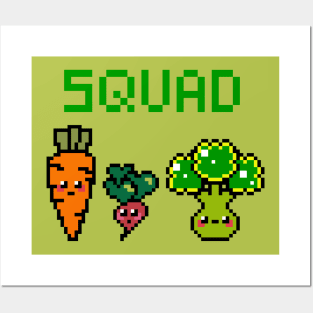 Cute squad pixel art Posters and Art